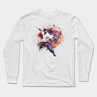 Karate & Kung Fu - Watercolor Long Sleeve T-Shirt